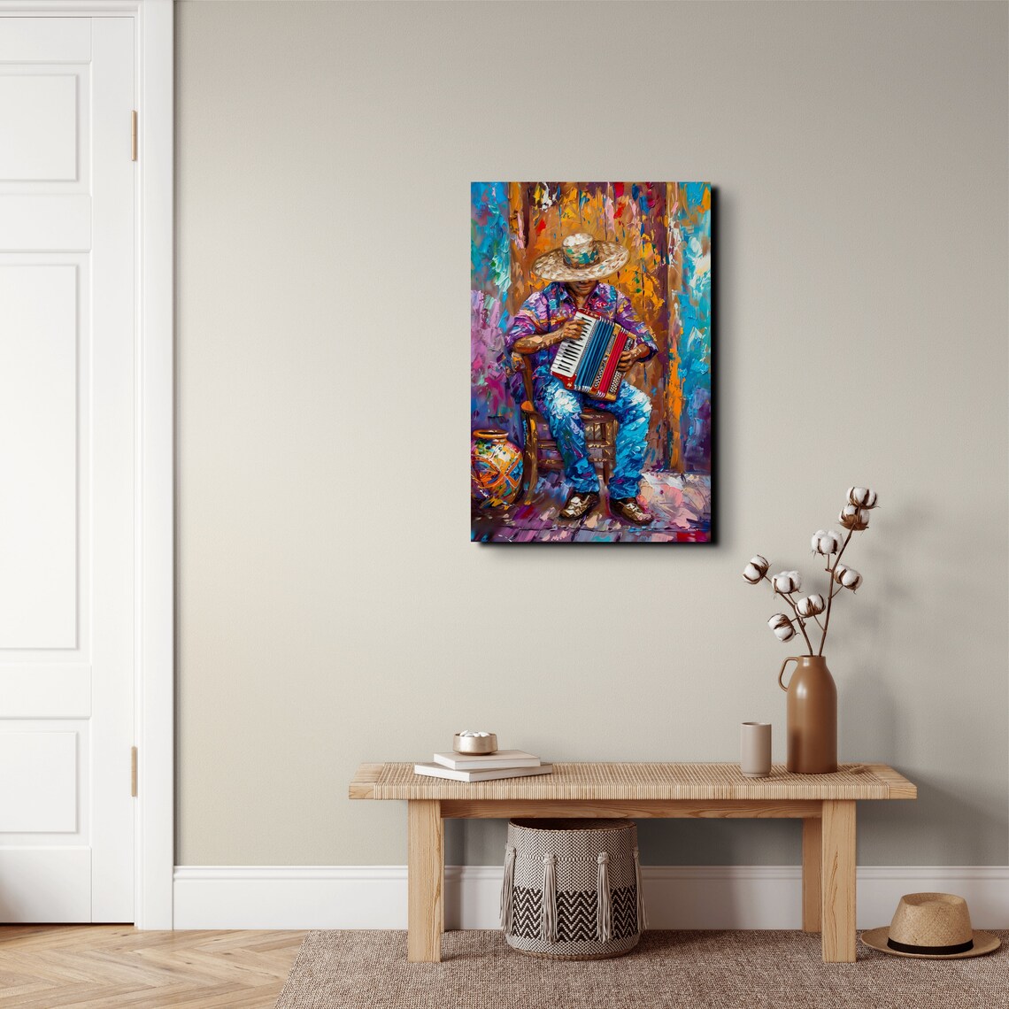 Mariachi Man Mexican Spanish Style Art Print - Image 7