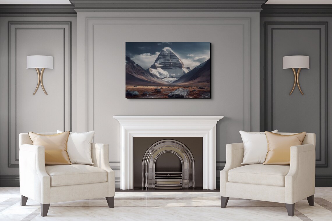 Mount Kailash Tibet Mountain Landscape Art Print - Image 4