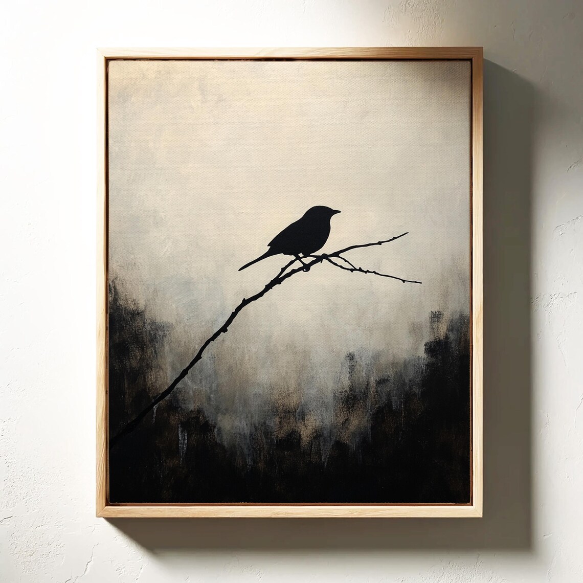 Black Bird Silhouette, Minimalist Art Print - Image 4