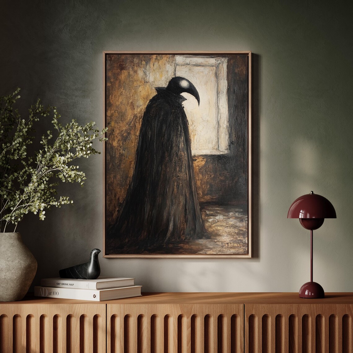 Plague Doctor Gothic, Dark Vintage Medieval Decor