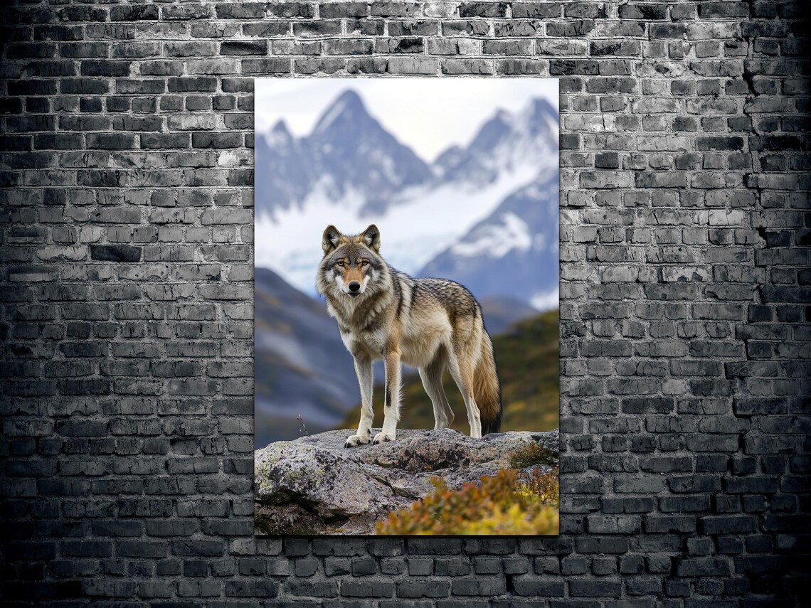 Wolf Photography Art Print, Nature Office Decor - Image 2