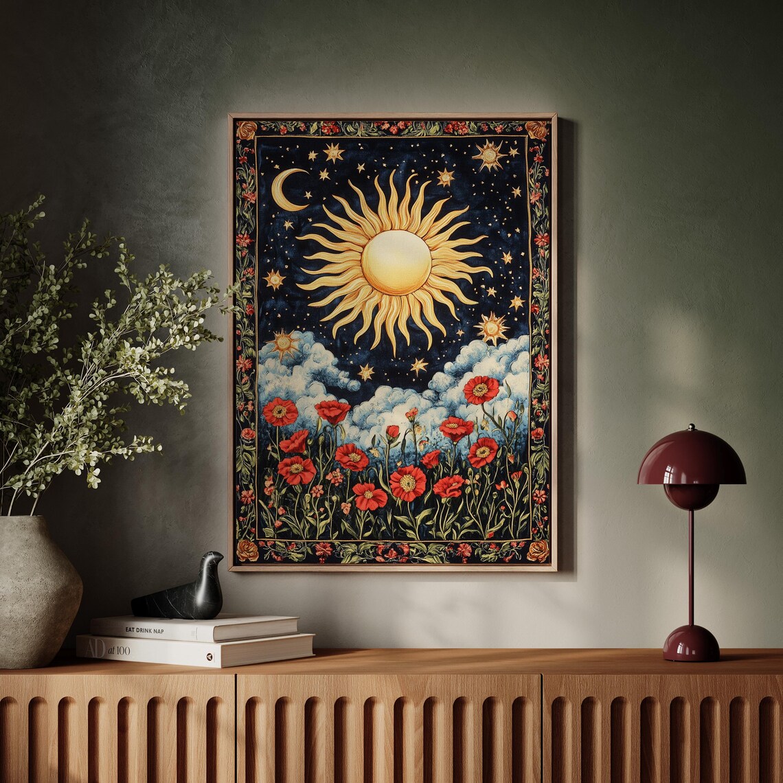 Celestial Sun And Moon, Starry Night Theme - Image 7