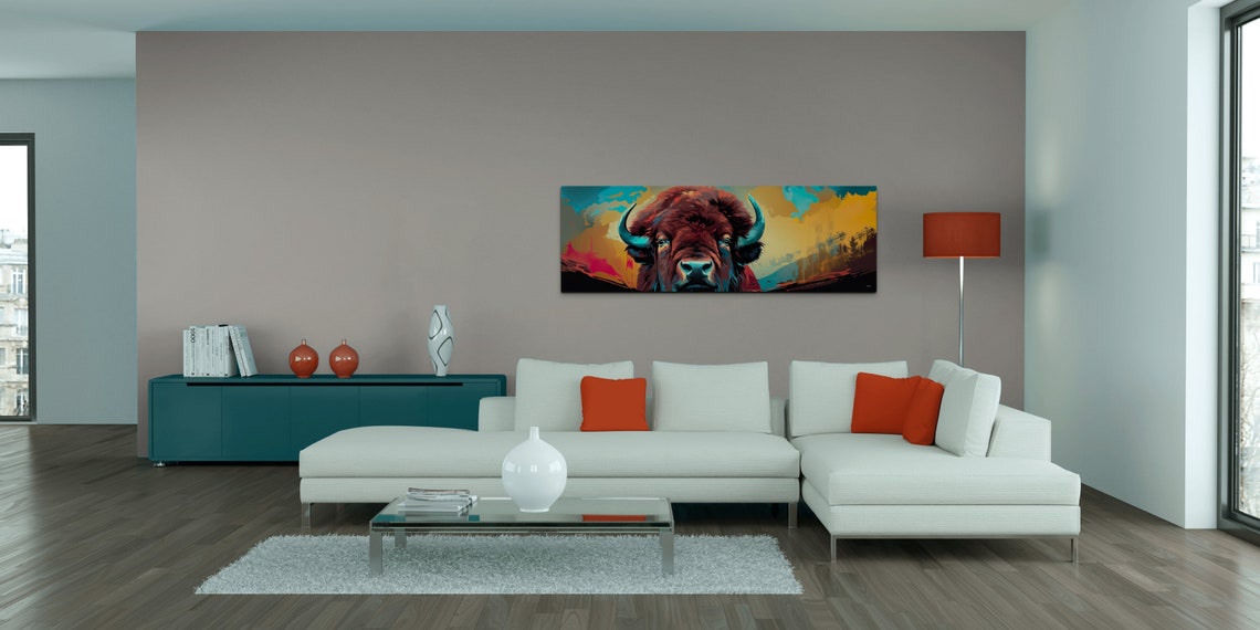 Bison - Modern Art Print - Image 5
