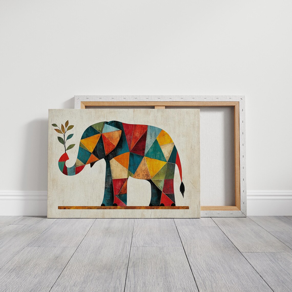 Geometric Colorful Elephant Art Print, Modern Decor - Image 7