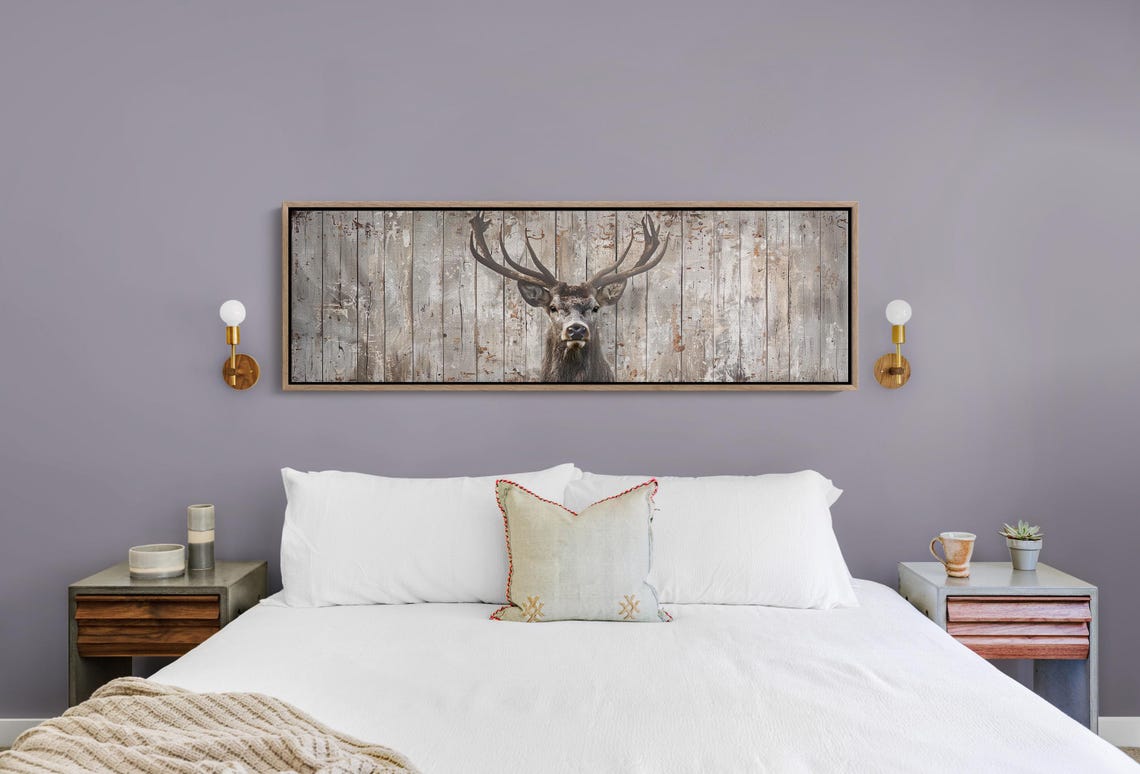 Deer Rustic Cabin Wall Art Print - Image 4