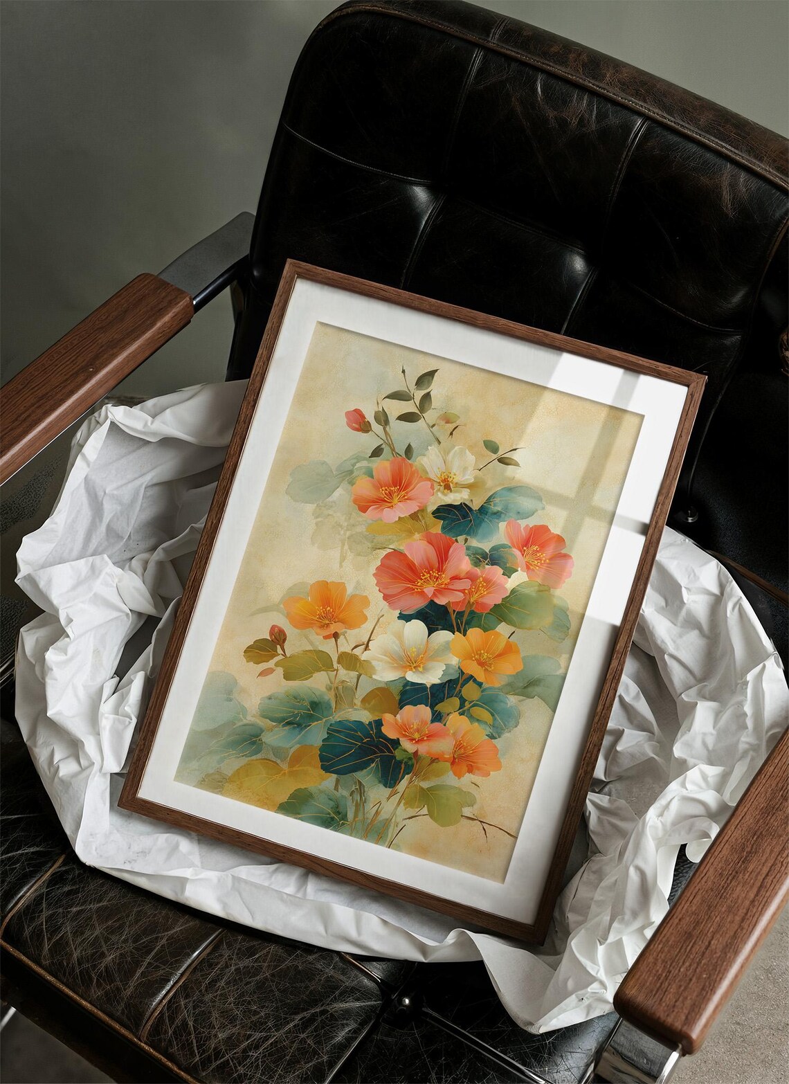 Golden Blooms In Sunlit Harmony Art Print
