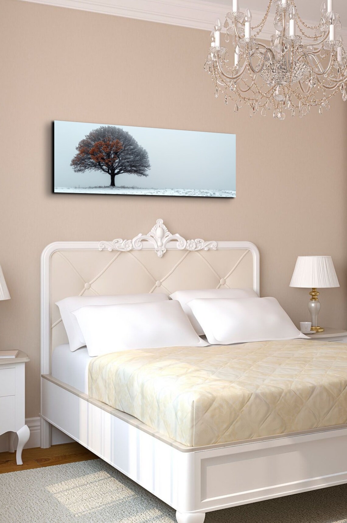 Minimalist Lone Tree Art Print, Panoramic Nature Decor - Image 6