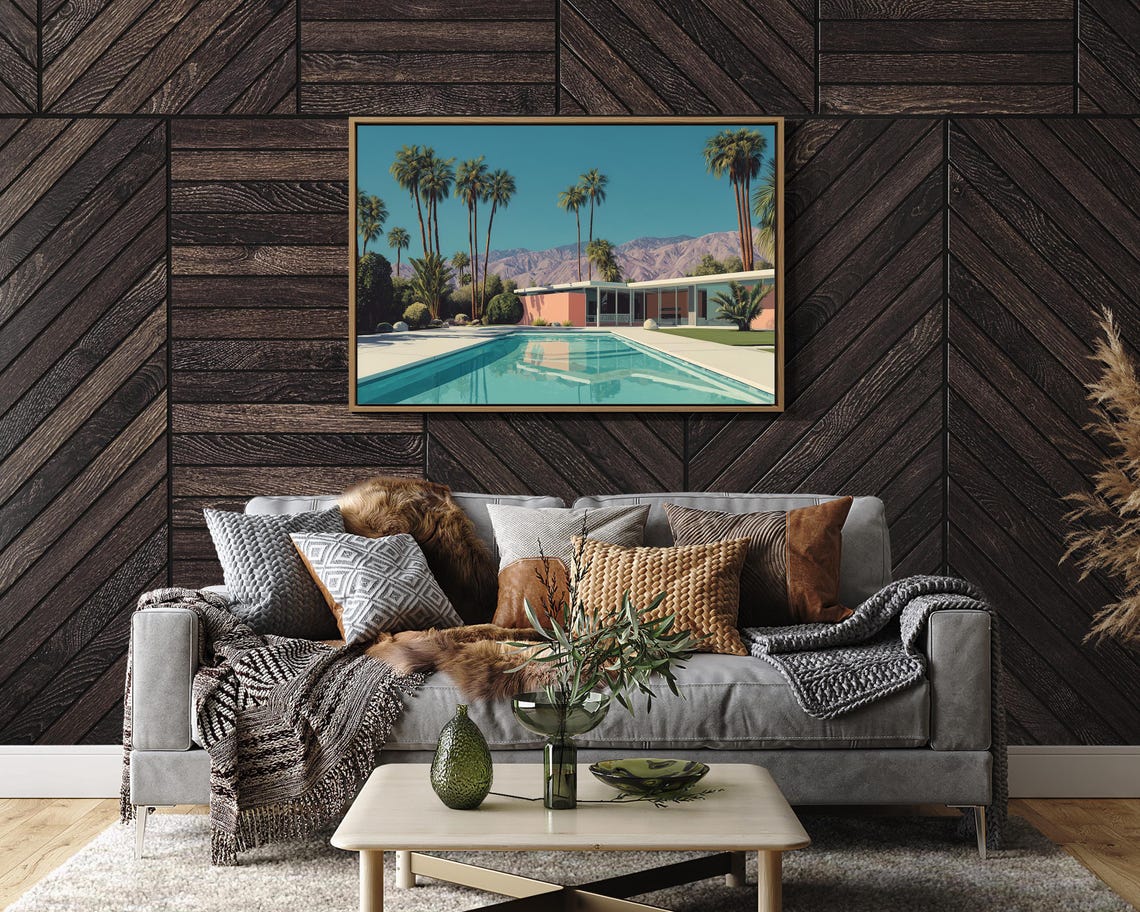 Palm Springs Mid Century Modern Poolside Villa Escape Poster