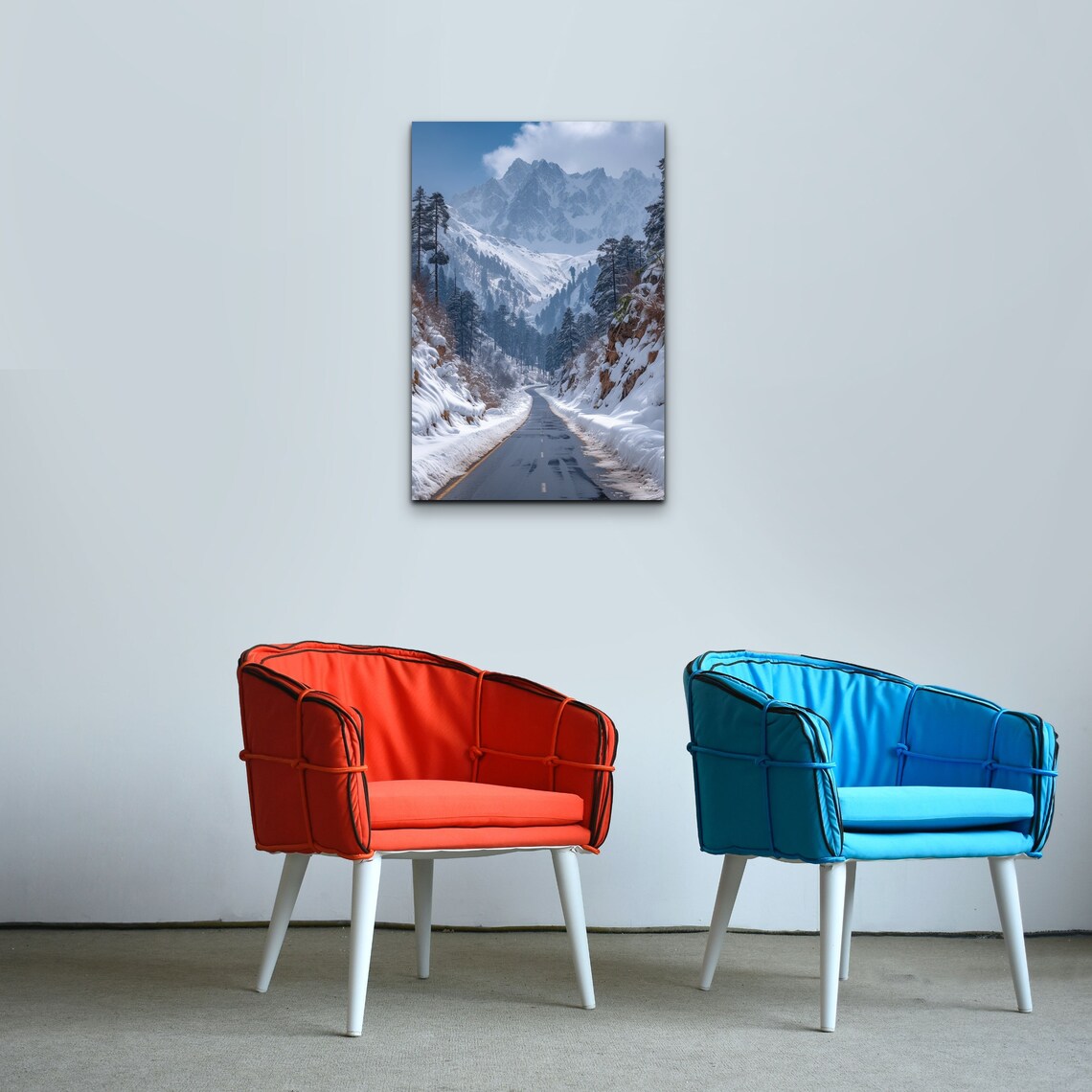 Kashmir Mountain Road Art Print, Wall Decor - Image 7