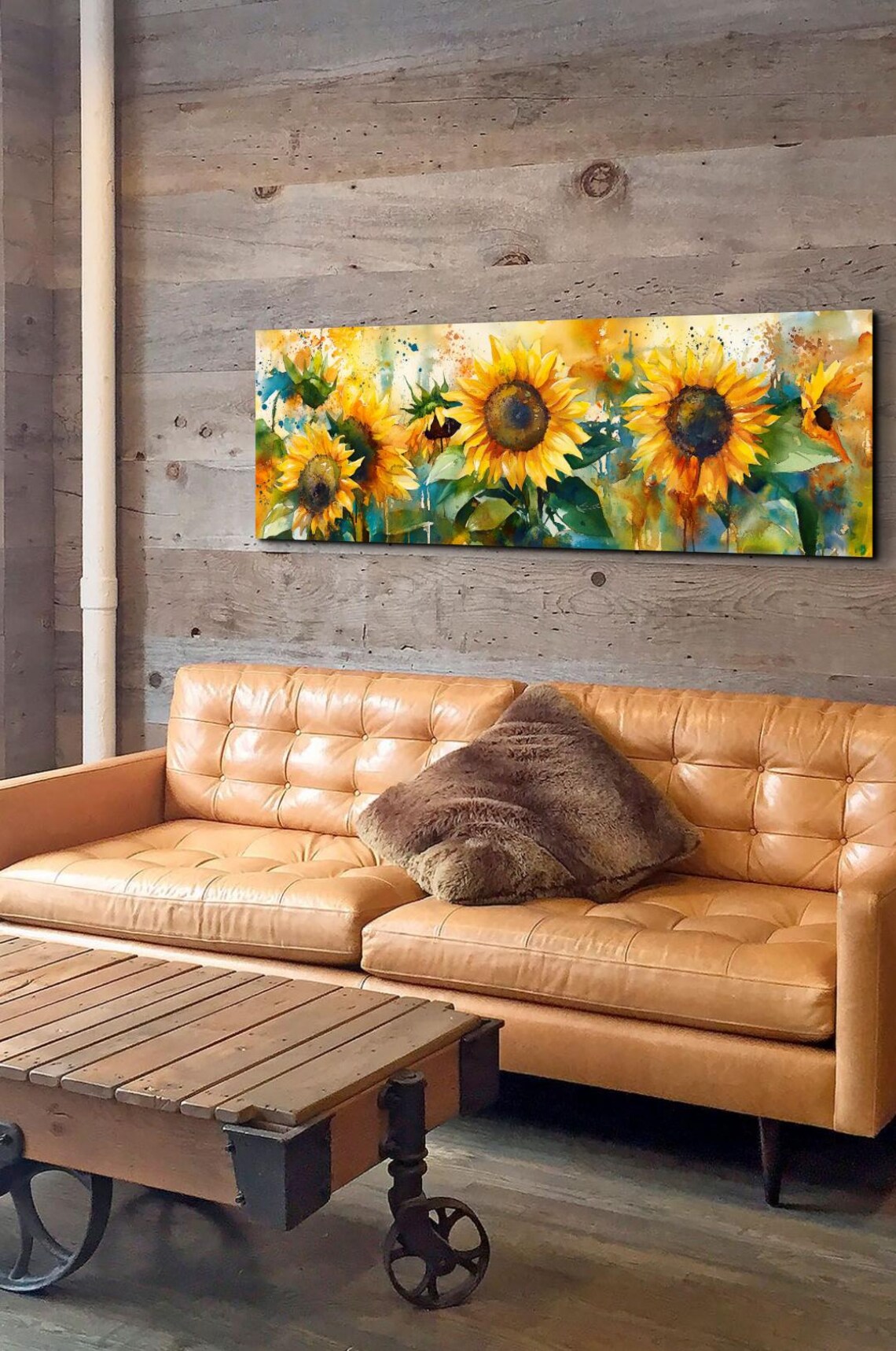 Watercolor Style Bold Sunflower Art Print - Image 7