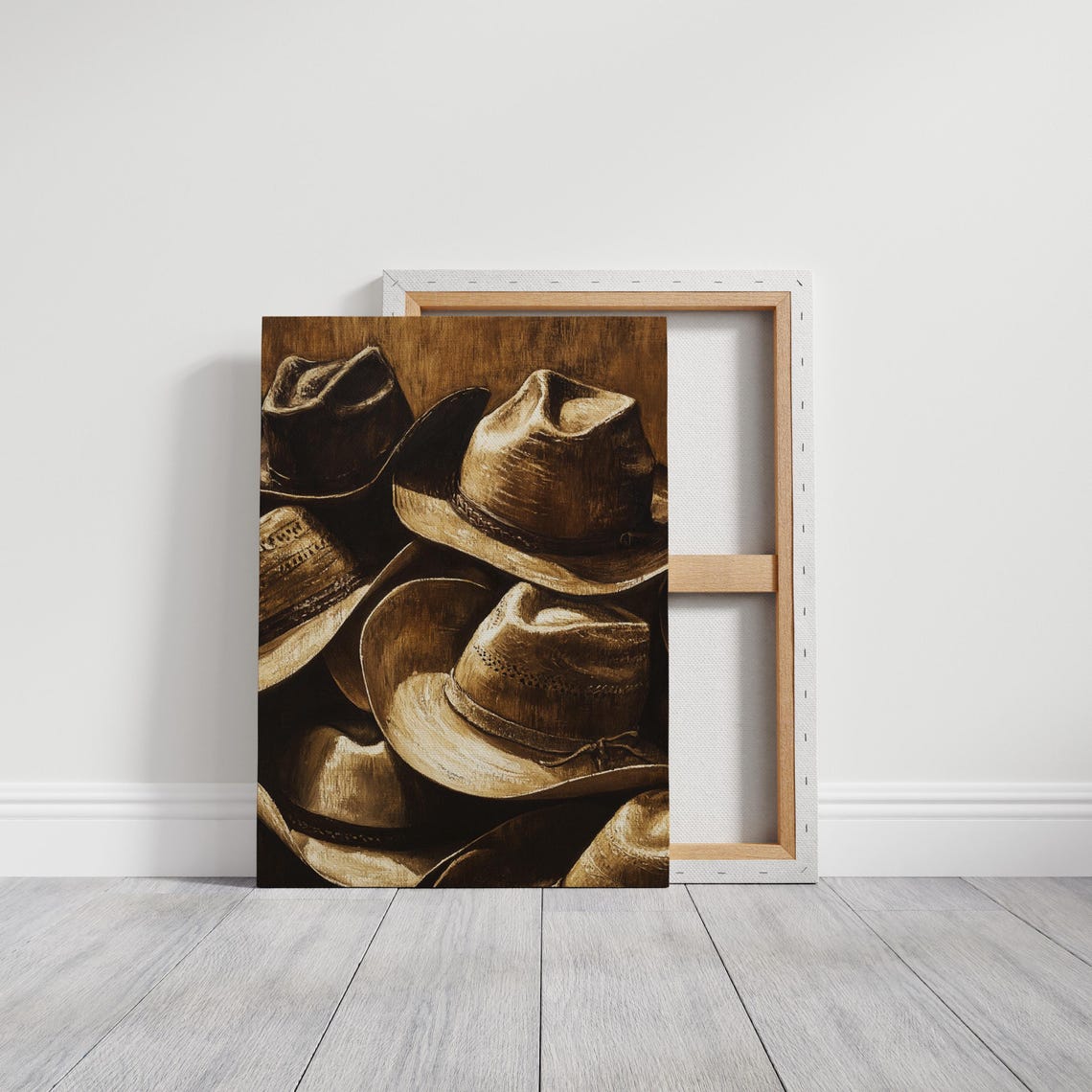 Vintage Cowboy Hats Art Rustic Western Decor Print Antique Hat Collection Wall Art Farmhouse Country Style - Image 3
