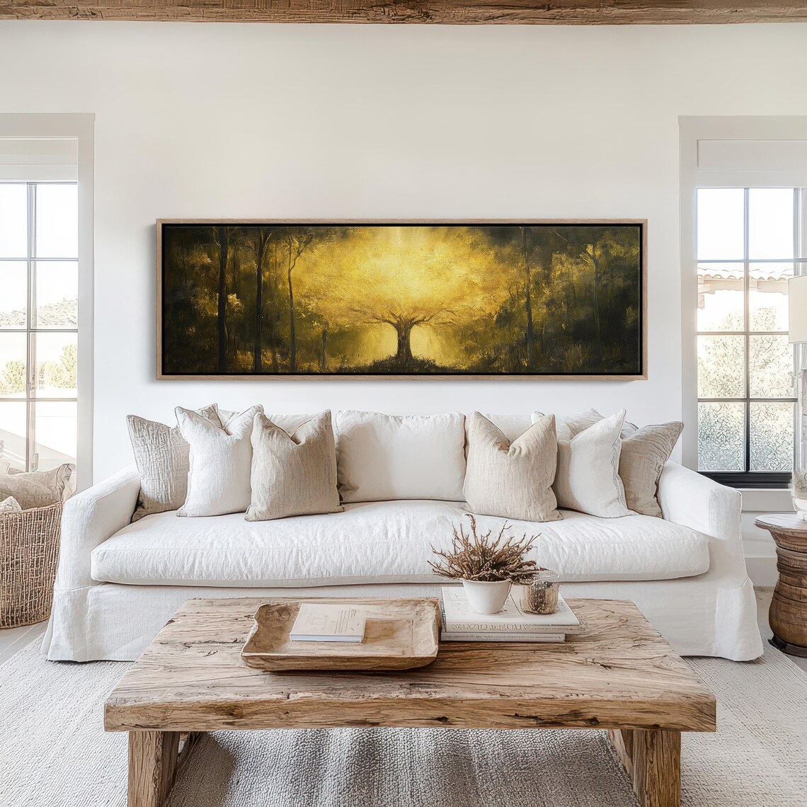 Golden Tree Of Light, Enchanted Forest Wall Art - Image 6