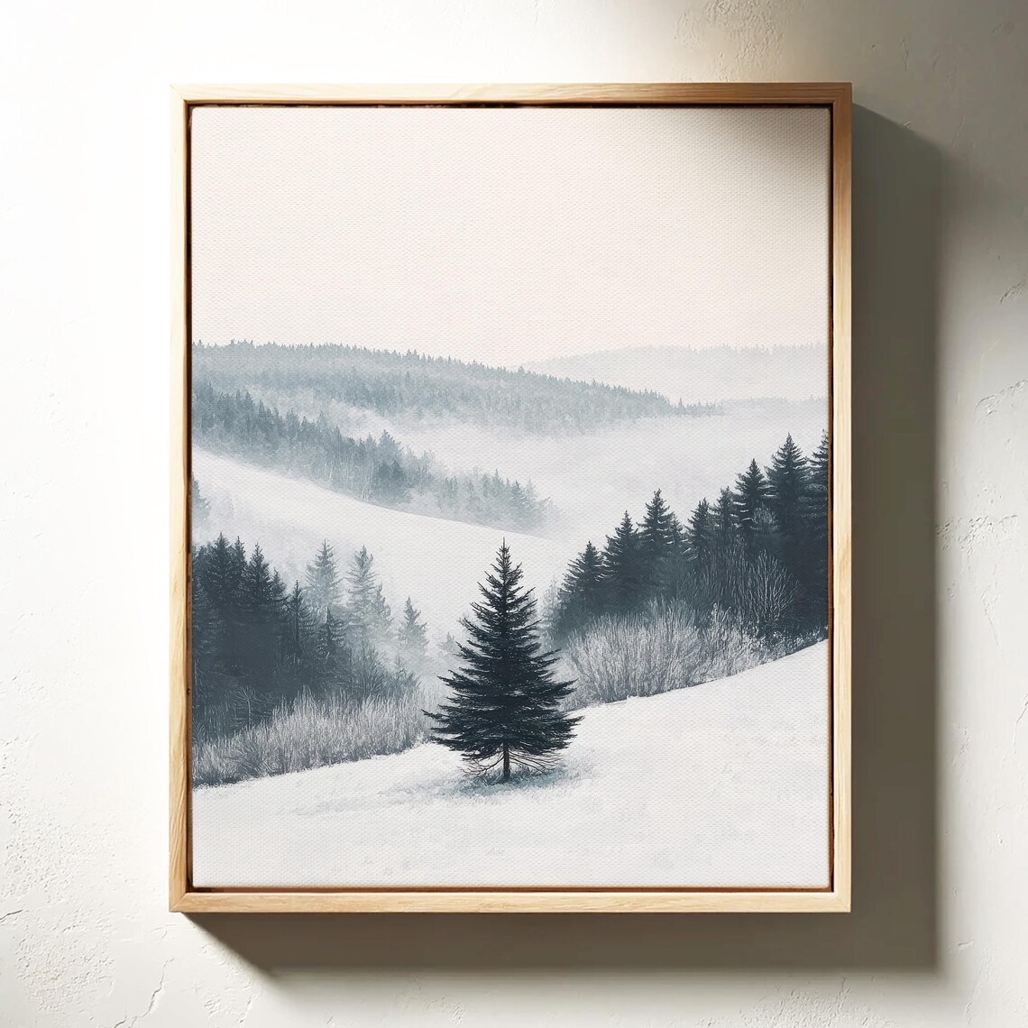 Snow Crusted Christmas Trees, Farmhouse Christmas Decor - Image 4