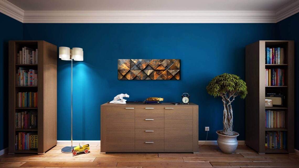 Wood Pattern Style Art Print, Panoramic Decor - Image 6