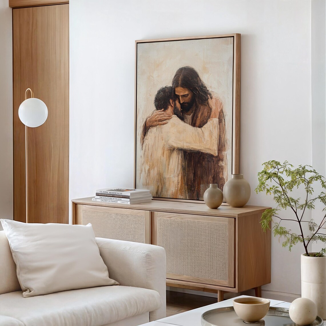 Jesus Embracing Man Christian Wall Art, Forgiveness - Image 5