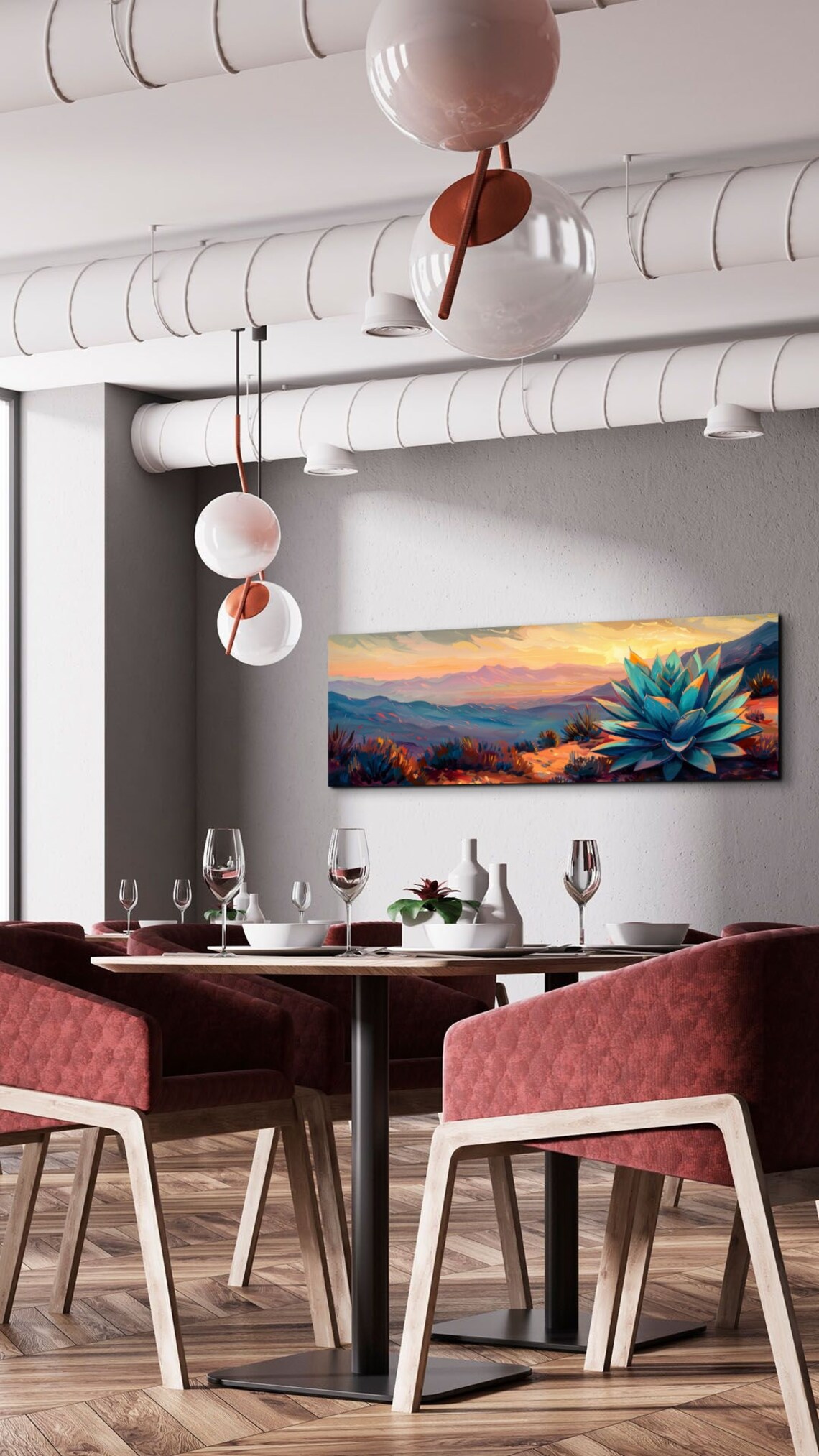 Agave Cactus Wall Art Print, Southwest Style Decor - Image 6