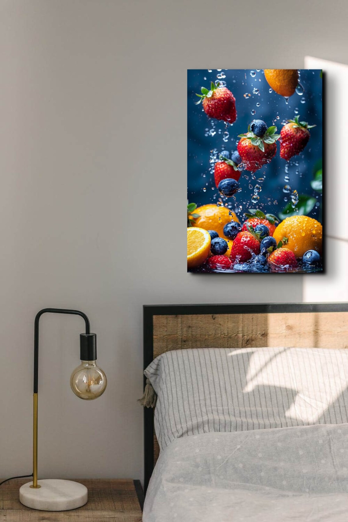Fresh Fruit Wall Art Print Fruit Falling In Air Wall Art Print On Picture For Kitchen Restaurant Or Home Office Decor - Image 7