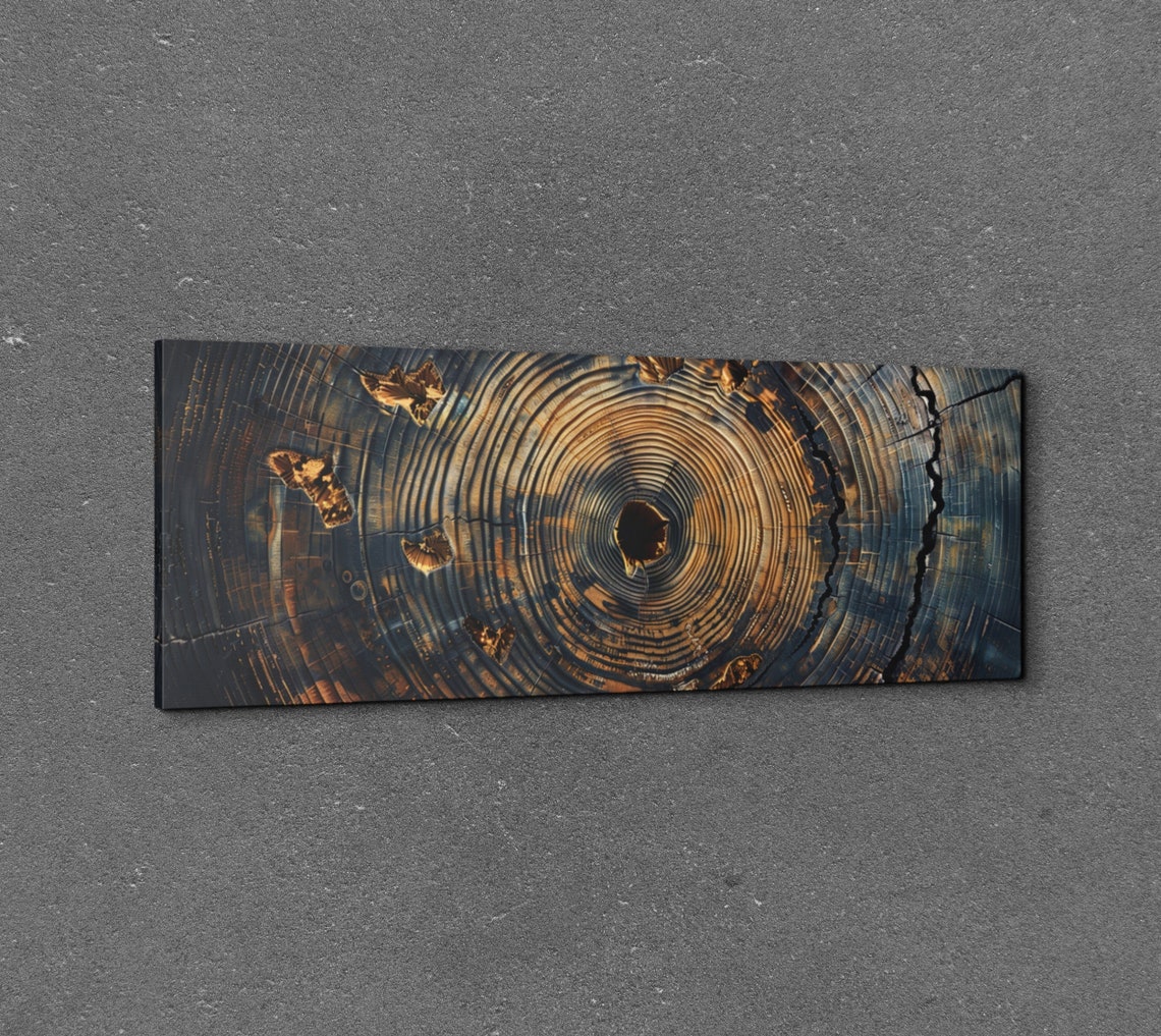 Abstract Tree Ring Nordic Art Print - Image 3