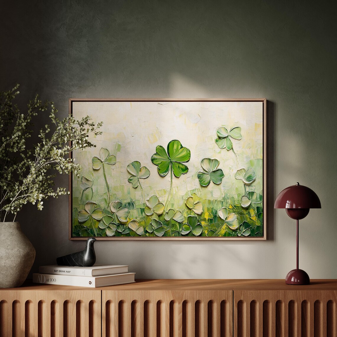 Lush Green Clover Art Print for Nature-Inspired Decor - Image 6