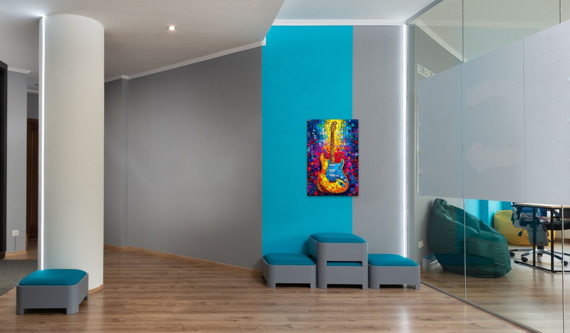 Pop Art Guitar Poster - Image 5
