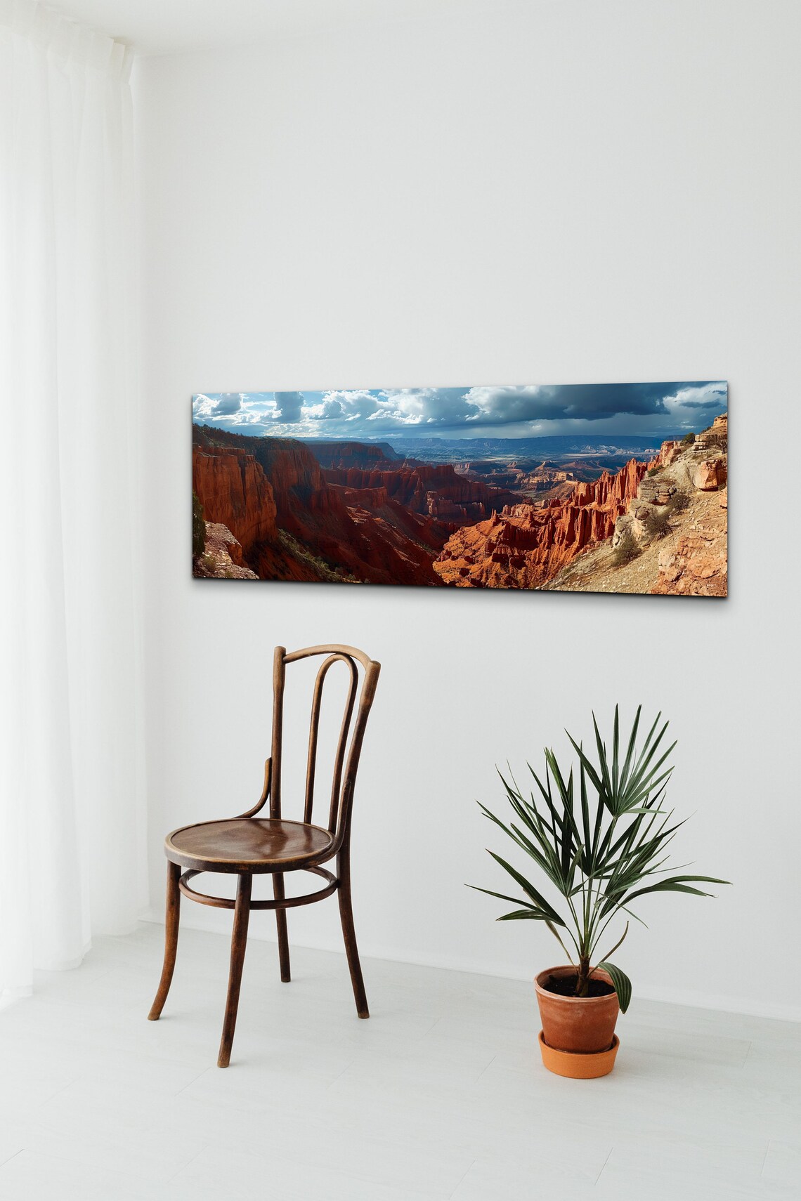 Cloudy Sky Cedar Breaks Utah Wall Art Western Canyonnature Landscape Oversize Wall Art Living Room Art Panoramic - Image 3