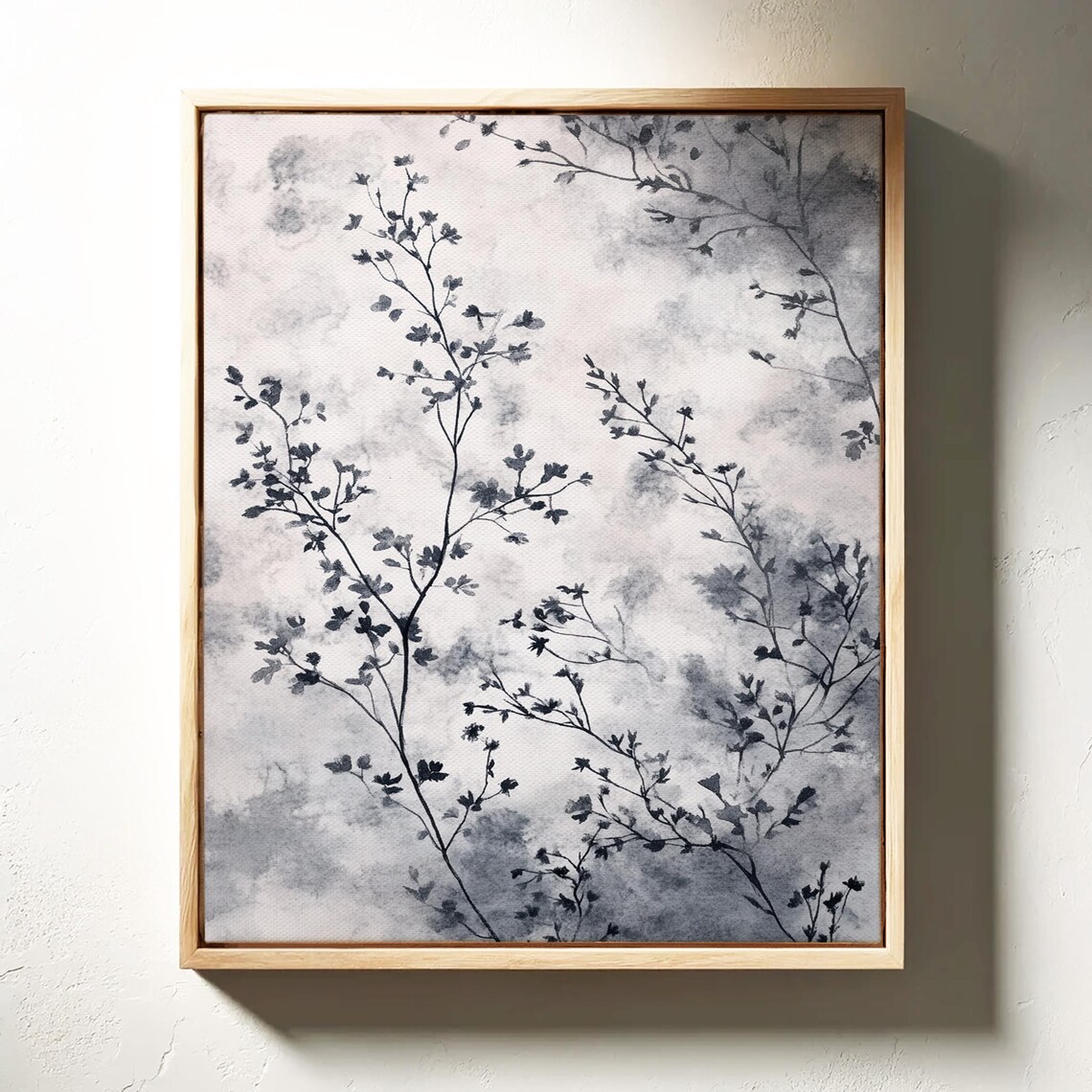 Elegant Floral Abstract Art Print, Minimalist Botanical Decor - Image 2