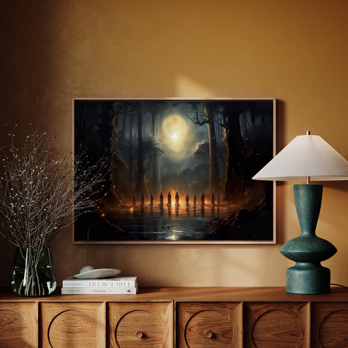 Witch Wood Ritual Art Print, Fantasy Wall Decor - Image 3