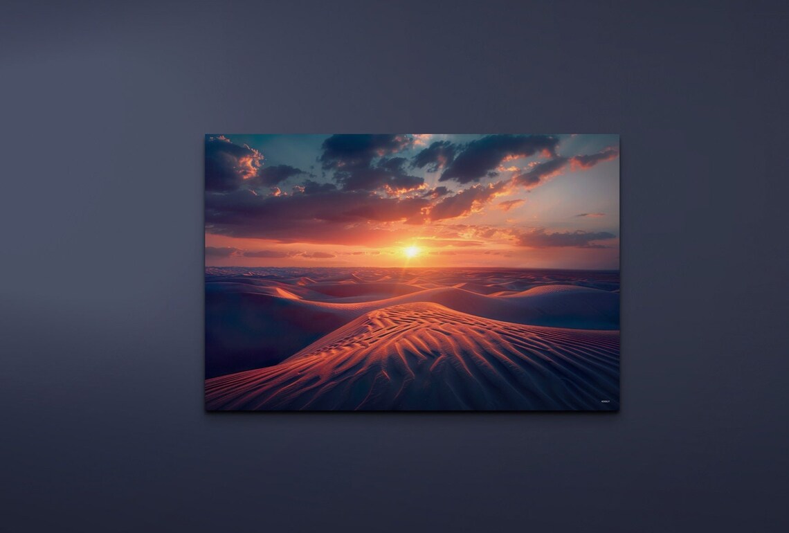 Desert Dunes At Dusk - Minimalist Nature Scene