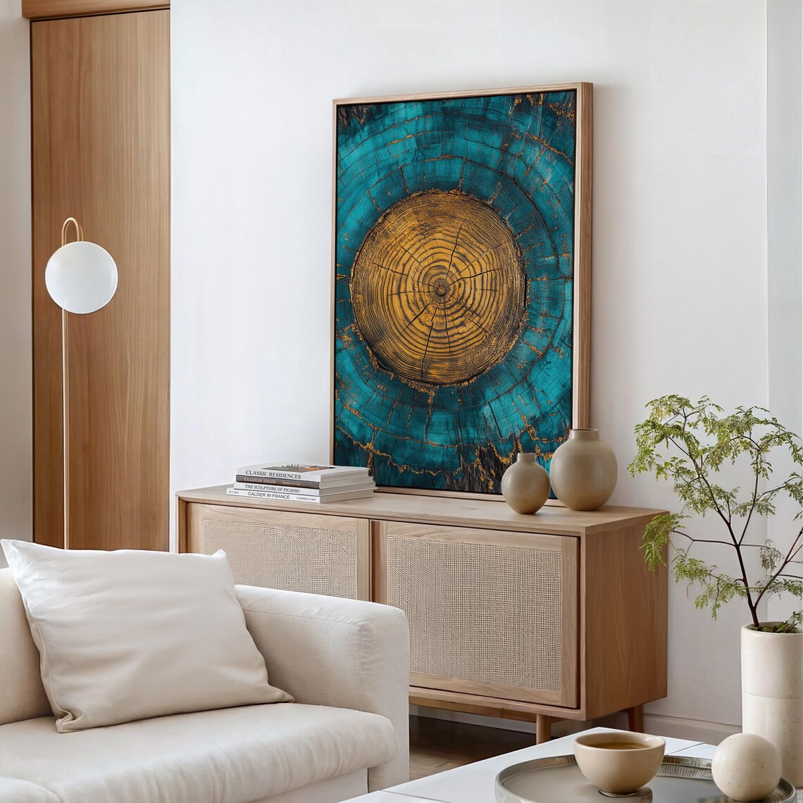 Tree Ring Art Print, Rustic Modern Decor - Image 6