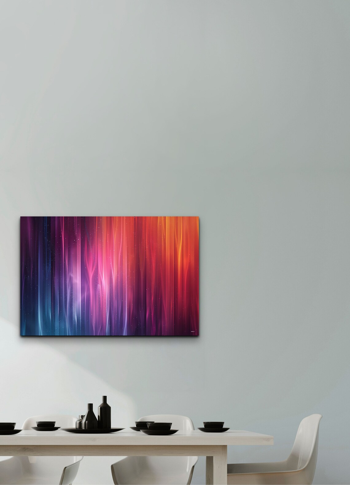 Ethereal Prism Wall Art Print, Vertical Gradient - Image 3