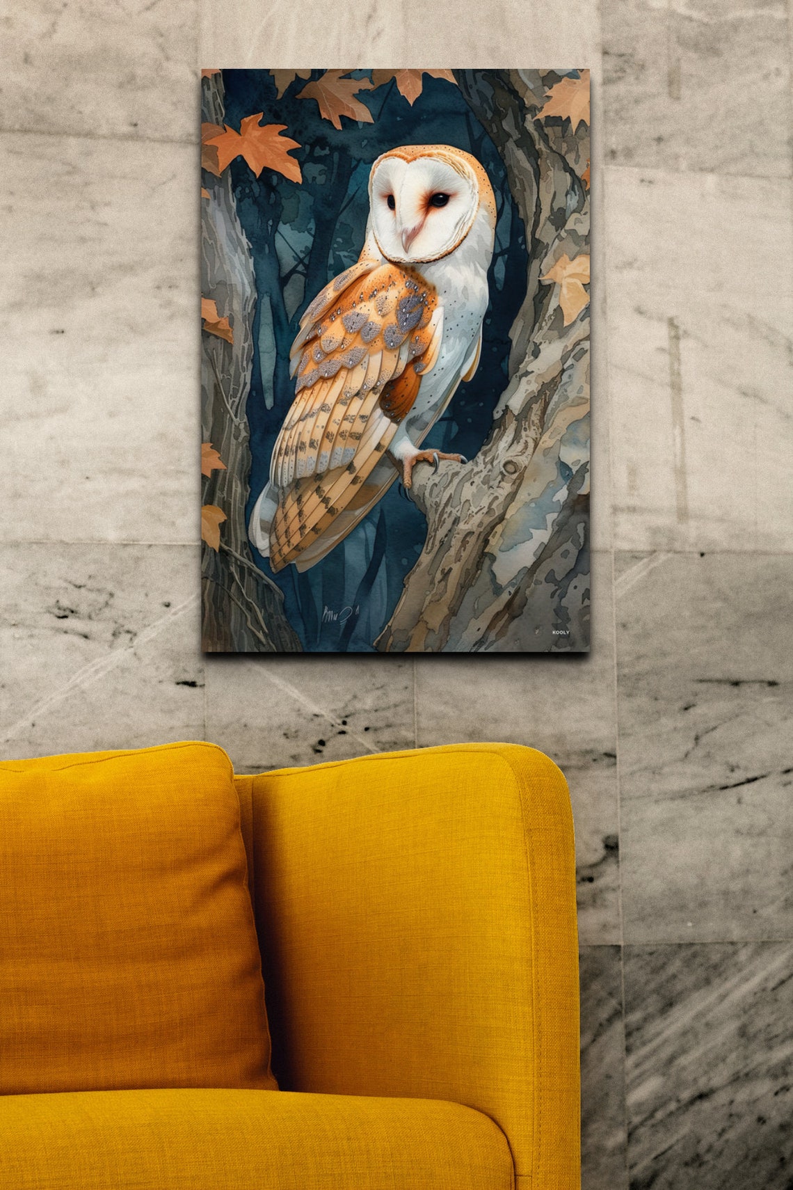 Antique Barn Owl Art Print - Image 7