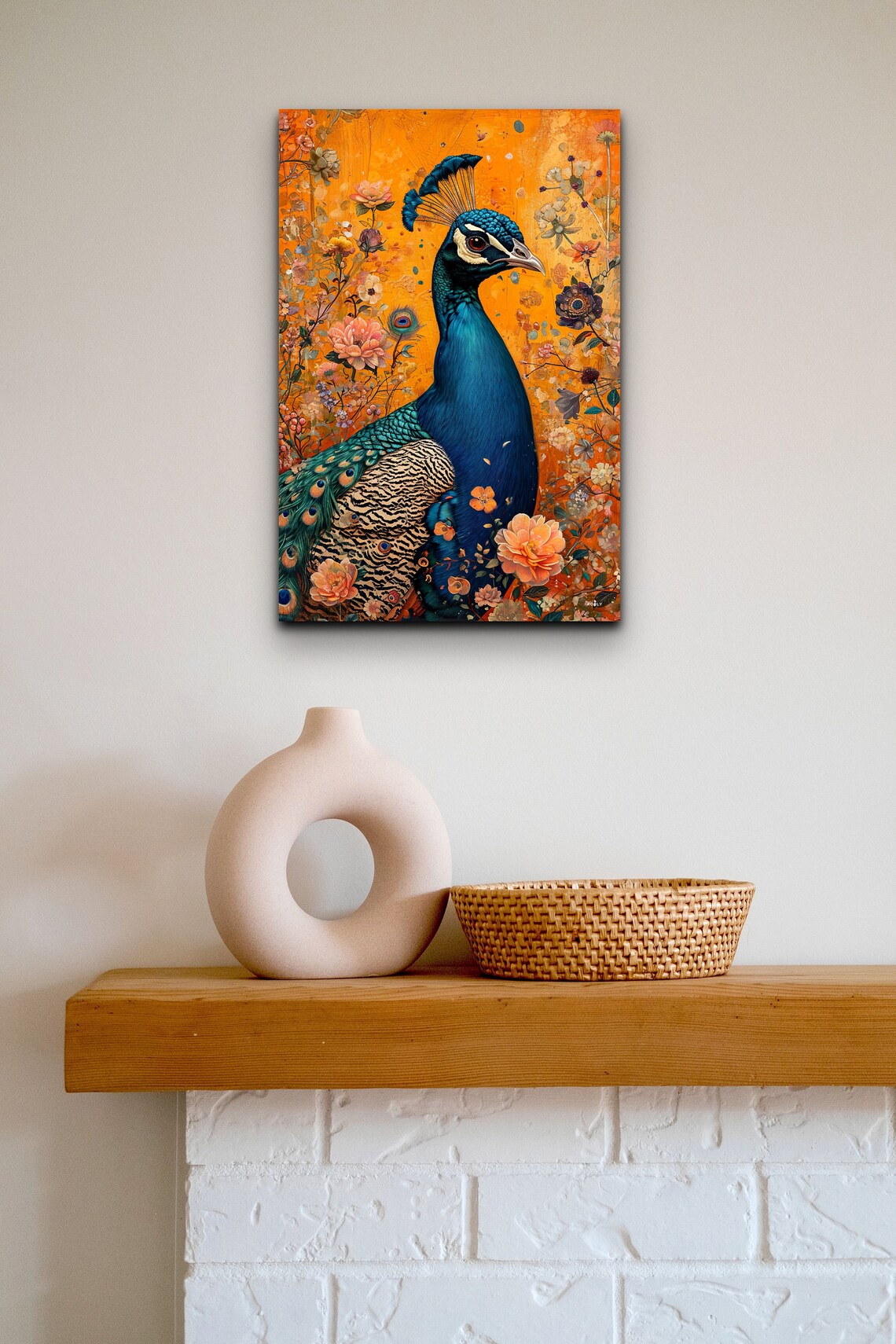 Victorian Peacock Art Print - Image 4