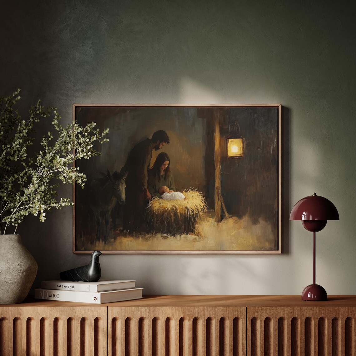Christian Nativity, Jesus In The Manger Art Print - Image 3