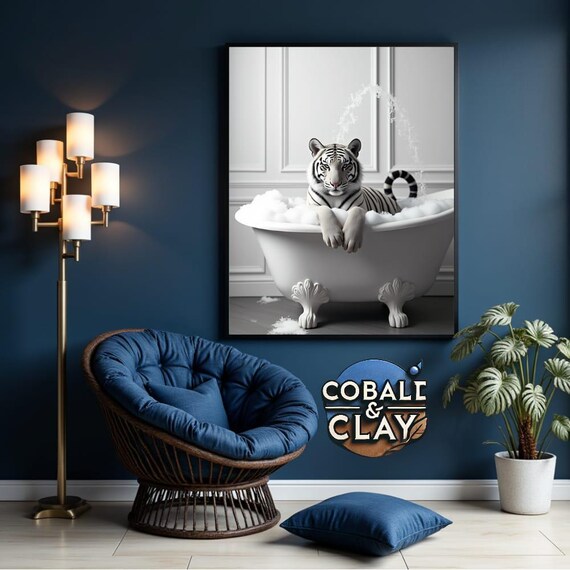 Majestic Tiger Wall Art Print, Animal Lover Gift