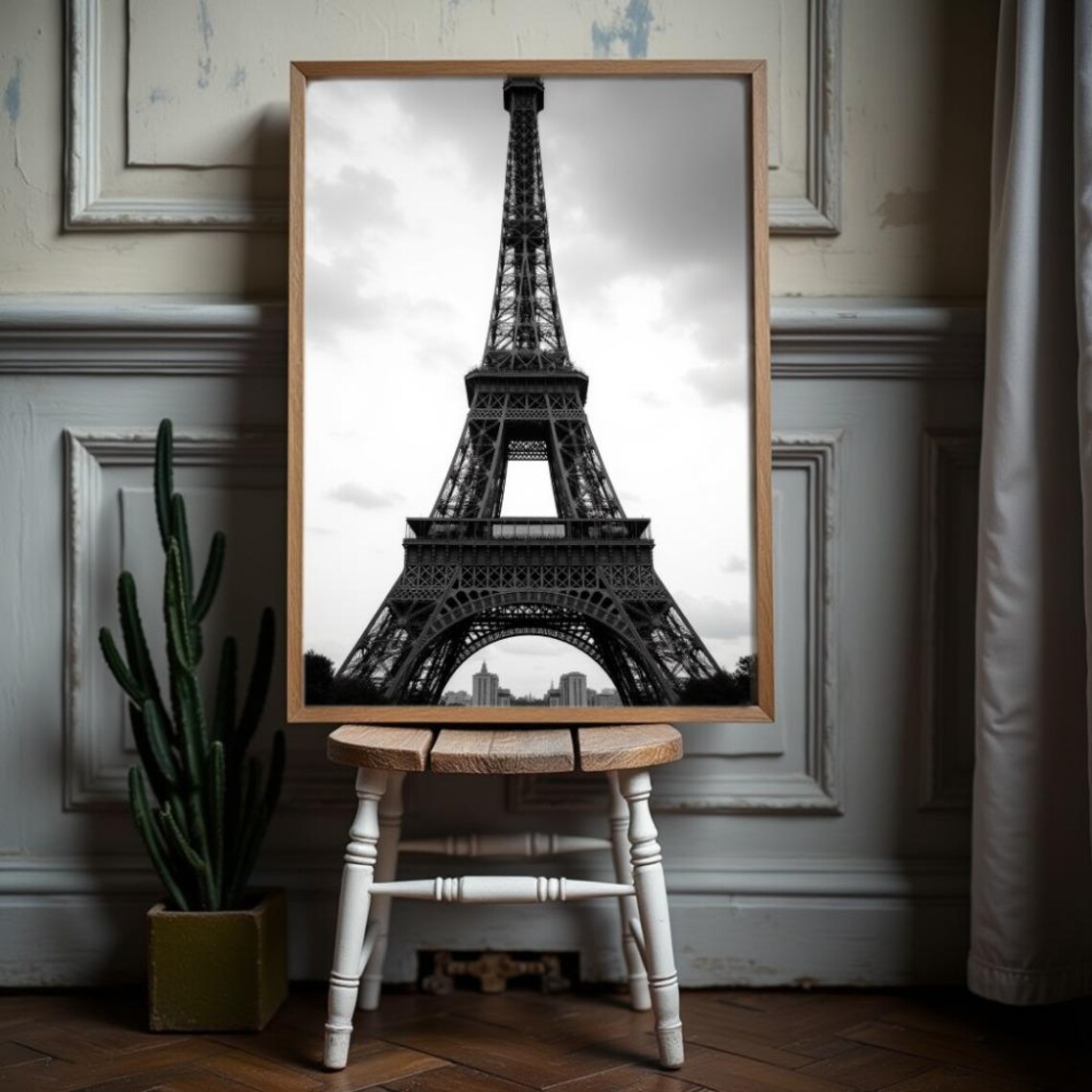 Eiffel Tower Minimalist Parisian Art Print - Image 2