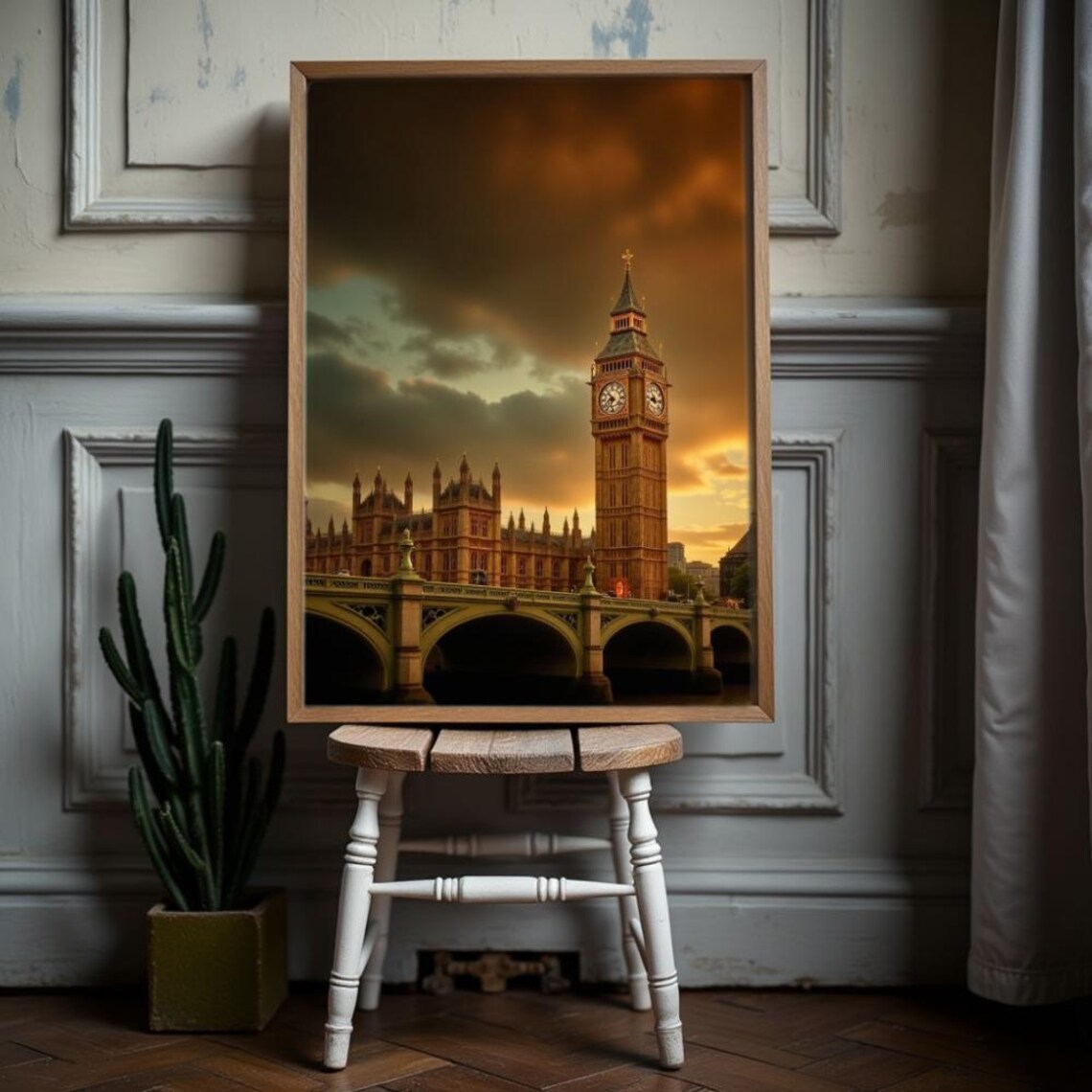 Big Ben Sunset, London Landmark Art Print - Image 2