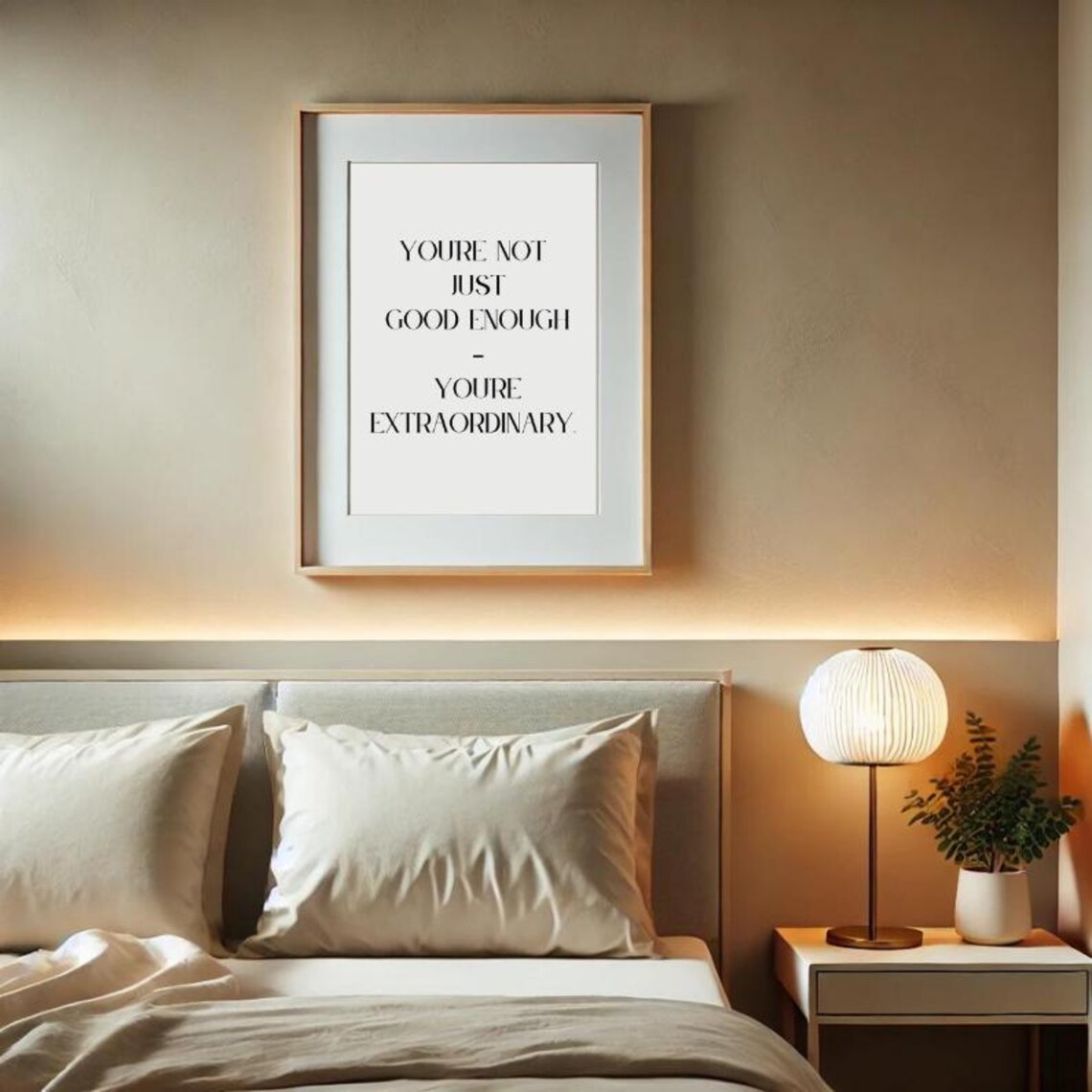 Youre Not Just Good Enough Youre Extraordinary Elegant Quote Poster - Image 8