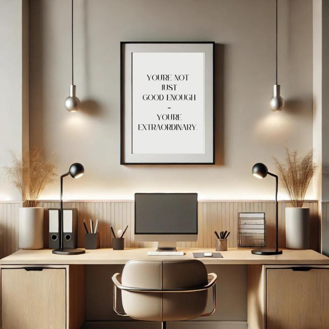 Youre Not Just Good Enough Youre Extraordinary Elegant Quote Poster - Image 7