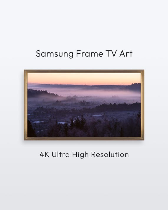 Sunrise Mist Samsung Frame Tv Art Finland Nature Photography 4k Print