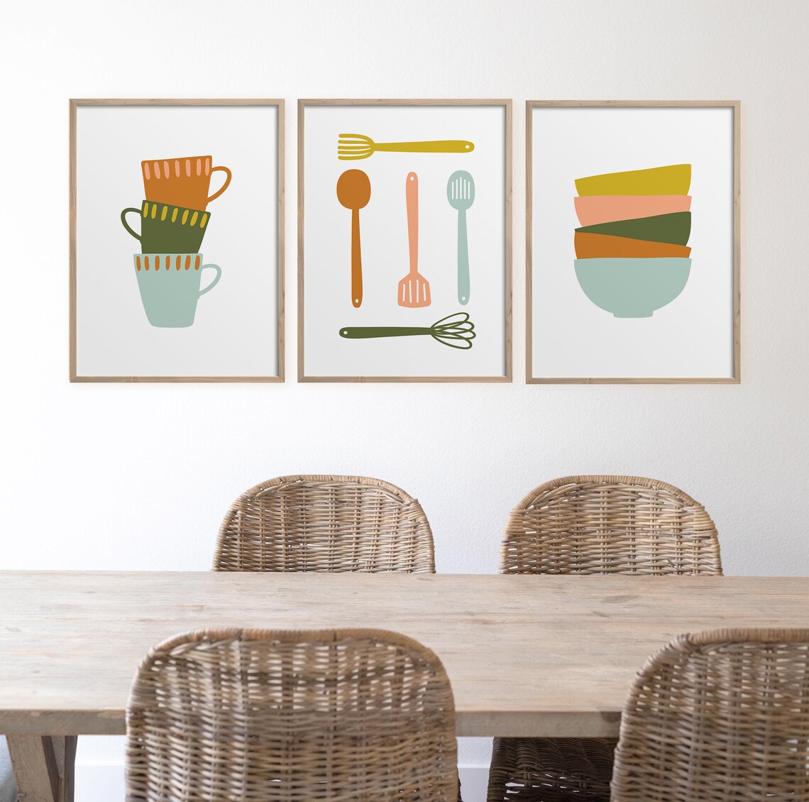 Bowls Kitchen Poster, Modern Kitchen Decor - Image 3