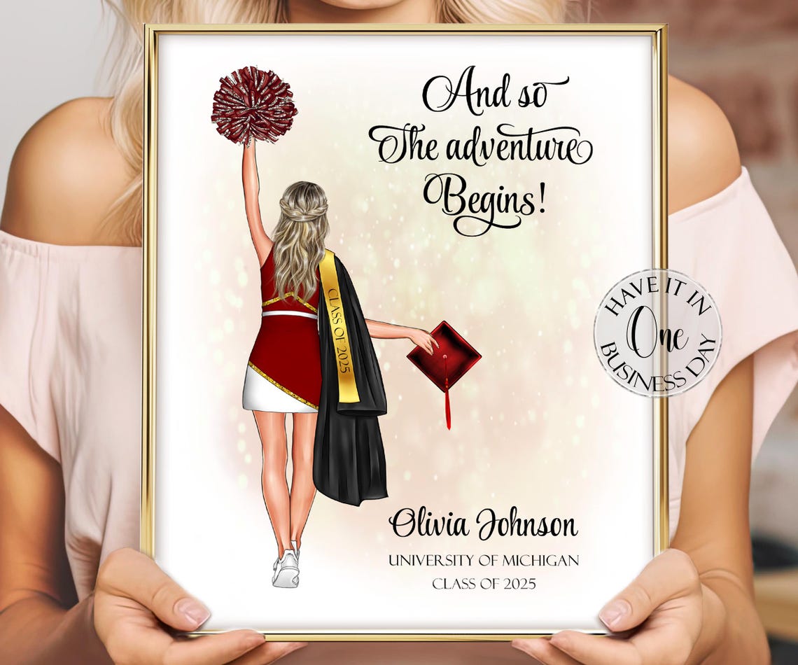 Senior Cheerleader Gift Senior Cheer Gift Personalized Cheer Gift Cheerleader Graduation Gift Cheer Graduation Cheerleader Senior Gift