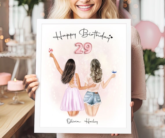 29th Birthday Gift For Her 29 Birthday Gift For Best Friend Bday Gift For Friend 29 Gift For Girl Personalized Gift Happy Birthday Gift 29th