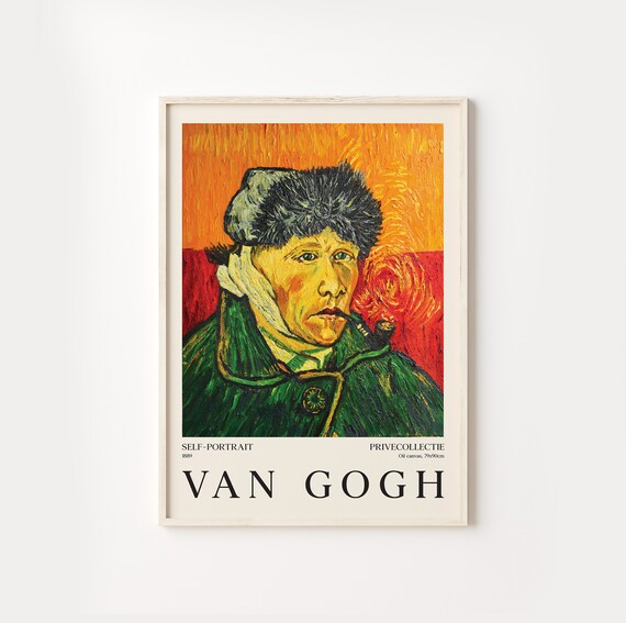 Van Gogh Self Portrait Poster Classic Painting Home Decor