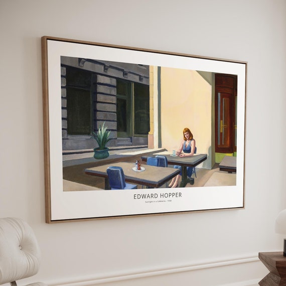 Edward Hopper, Sunlight in a Cafeteria Vintage Poster