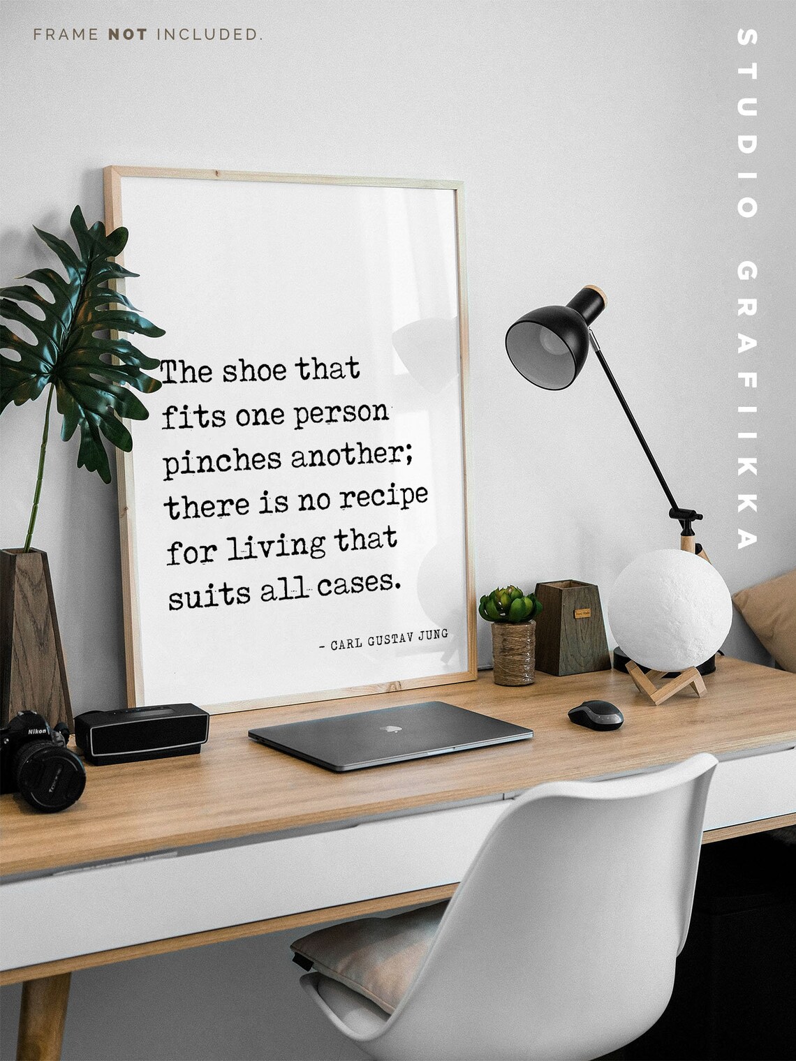 The Shoe That Fits One Person Pinches Another Jung Quote Wall Poster - Image 3