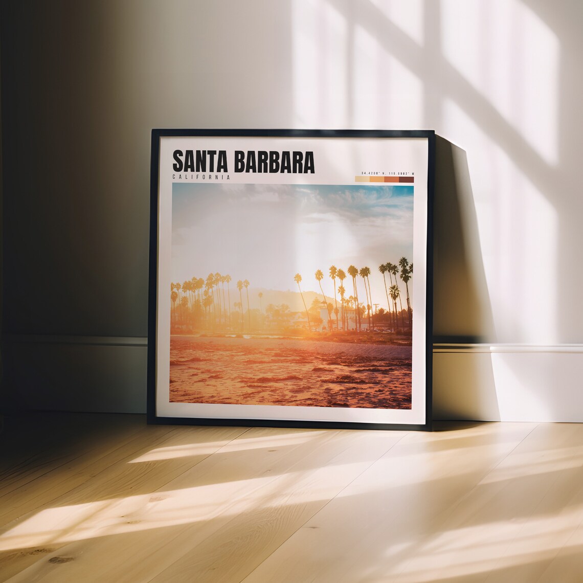 Santa Barbara, California Travel Poster Print - Image 3
