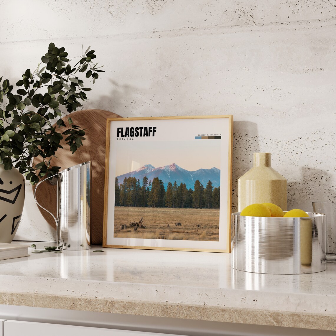 Flagstaff Arizona Travel Poster, Wall Art Print - Image 4
