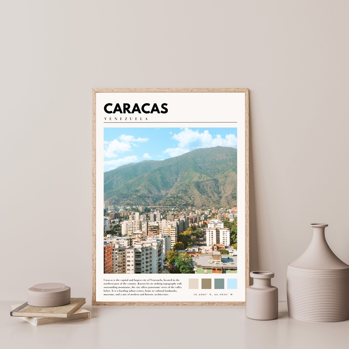 Caracas, Venezuela Travel Poster, City Photography - Image 4