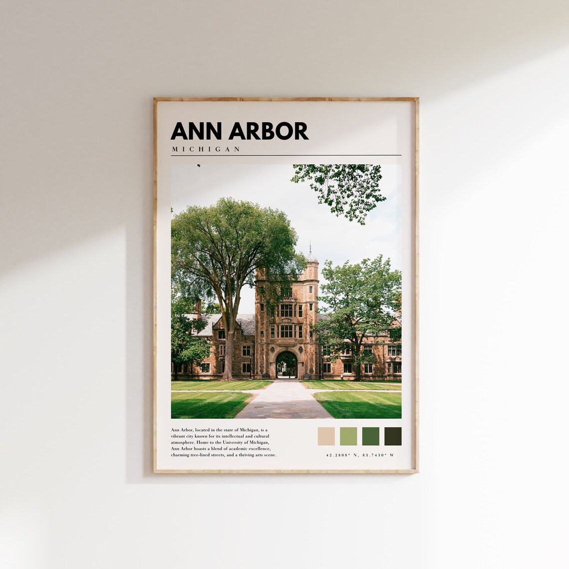Ann Arbor, Michigan University Of Michigan Art Print