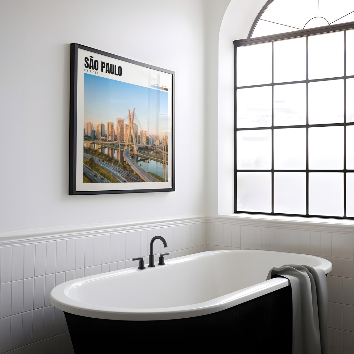 Sao Paulo, Brazil Travel Poster Art Print - Image 2